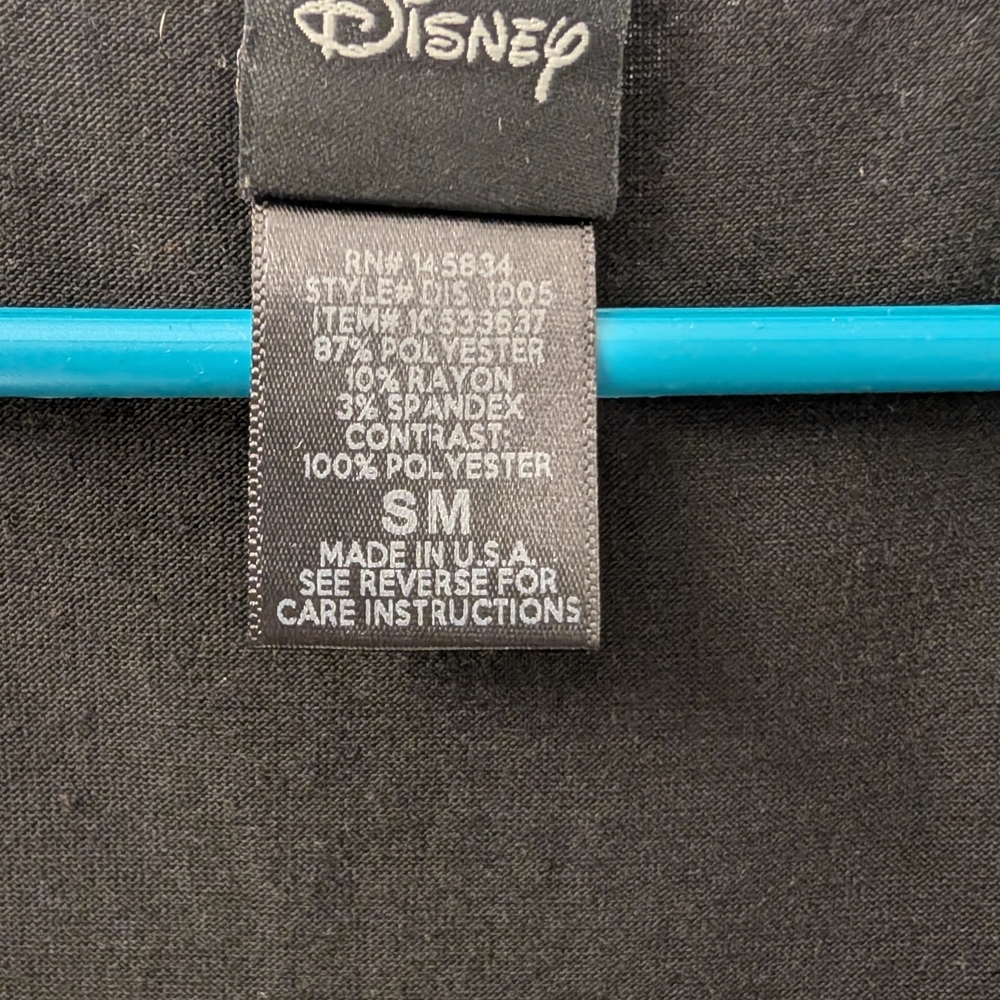 Disney Black and Multicolor Patterned Midi Dress Snow White Size Small - Picture 4 of 7